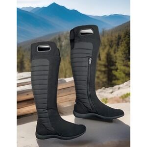 Patagonia Fiona Black Winter Boots Womens 5 PrimaLoft Tall High Quilted‎